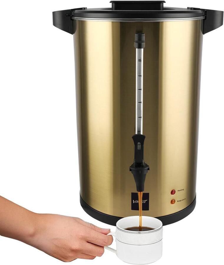 Professionele Koffiezetapparaat RVS voor 110 Kopjes Grote Capaciteit