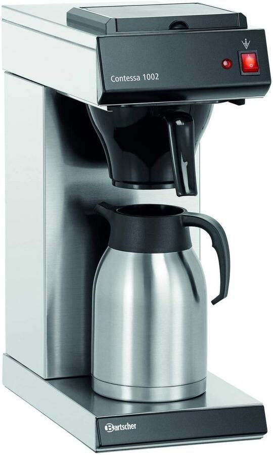 Professionele Koffiezetapparaat RVS Zwart 15 Kopjes Thermoskan 2 Liter