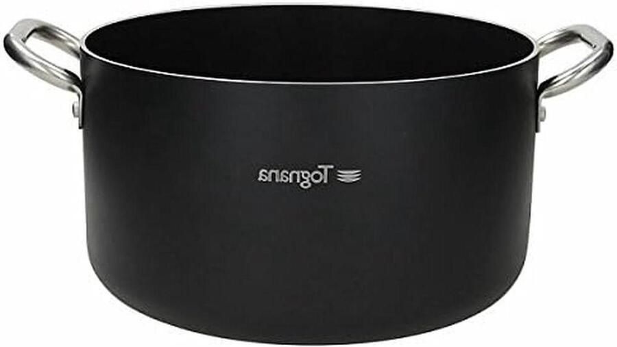 Professionele Kookpan Grote Soeppan Mee Koken Diamantversterkte Coating 32 cm Zwart