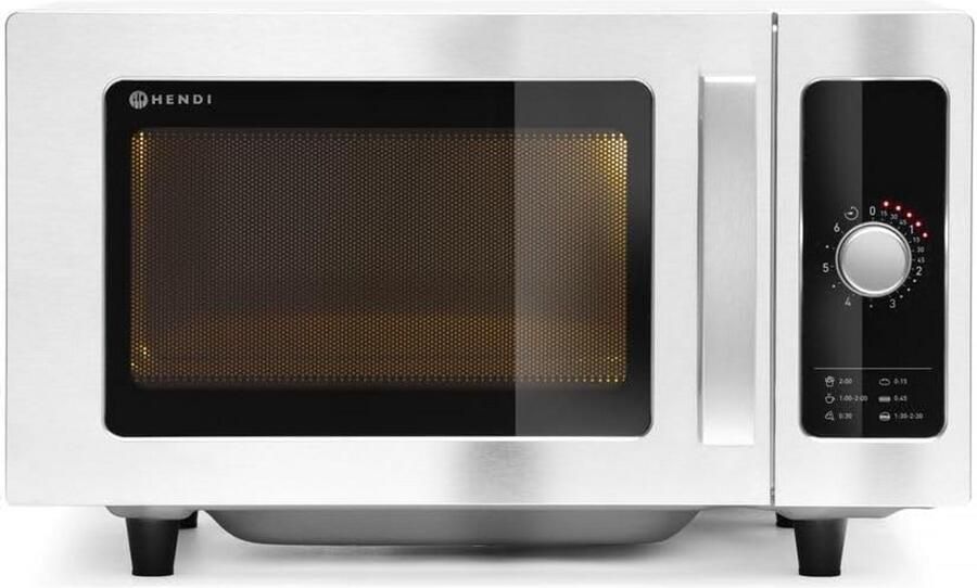 Professionele Magnetron 25L RVS 1000W met Draaiknopbediening