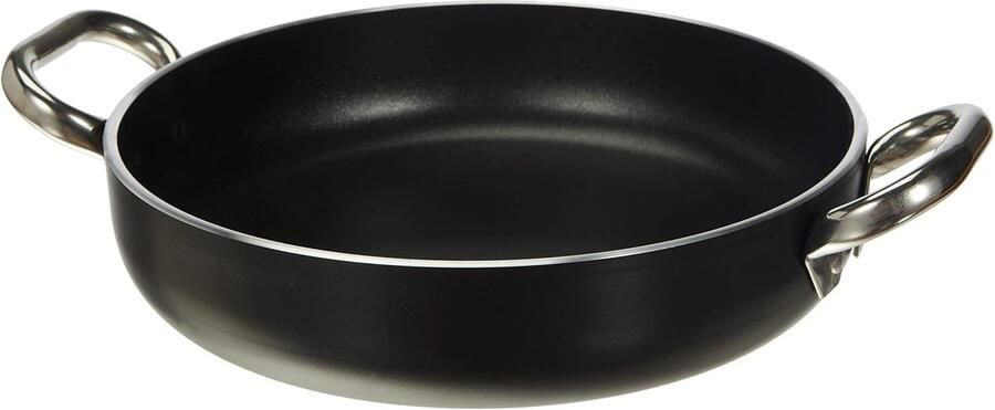 Professionele Omeletpan Zwart Gietaluminium 28 cm Dikke Bodem Kookpan