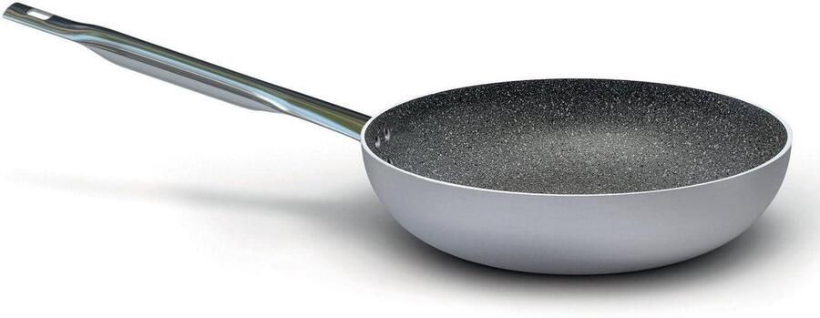 Professionele Pan Aluminium Koekenpan Koken en Bakken Antiaanbaklaag 28 cm Diameter Grijs