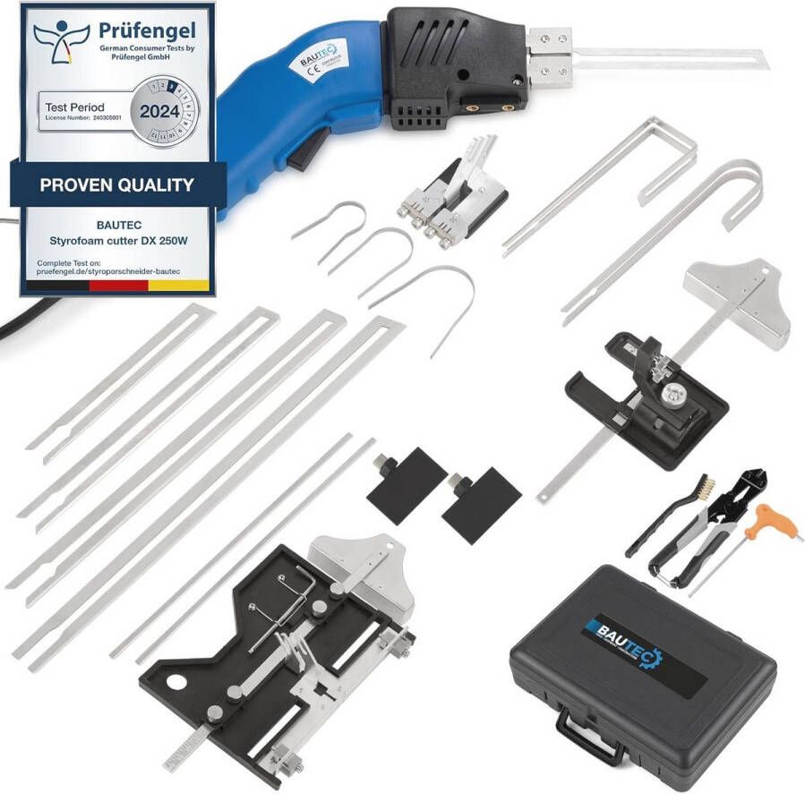 Professionele Piepschuimsnijder 250W voor Isolatiemateriaal Compleet Set met Lemmeten en Accessoires