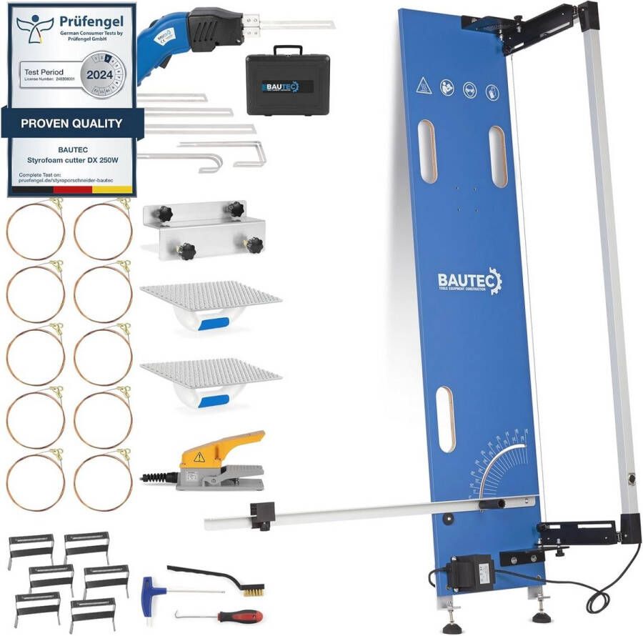 Professionele piepschuimsnijder set met snijdraad en accessoires 1300 mm snijlengte