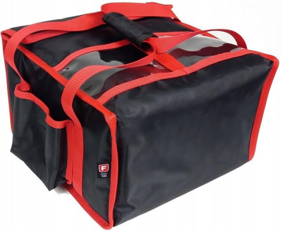 Professionele Pizza Bezorgtas 4x 60x60cm Pizza Thermisch Zwart