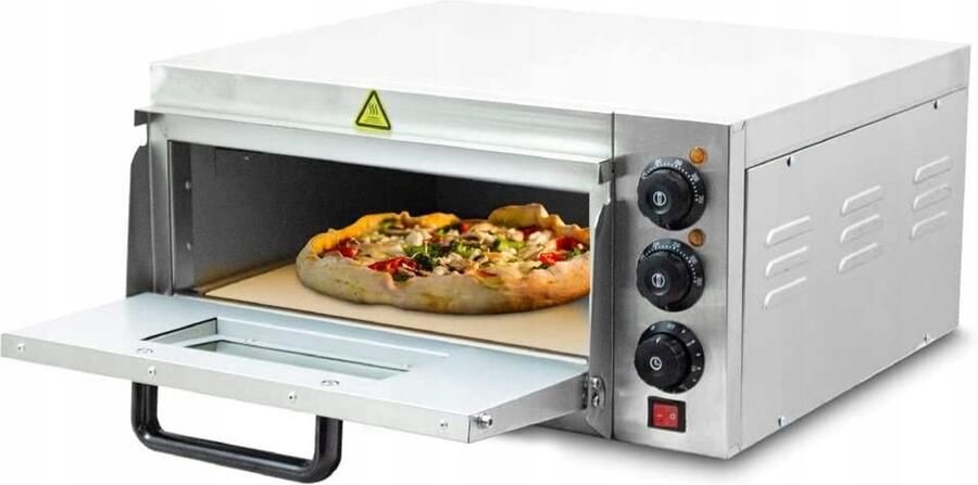 Professionele Pizzaoven 2000W met Steenplaat Snel en Gelijkmatig Bakken