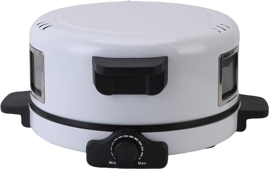 Professionele Pizzaoven Bakmachine Huis Snelle Pizza's Maken Verstelbare Temperatuur 30 cm Bakplaat Zwart - Foto 1