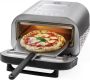 Professionele pizzaoven bakt in 2 minuten verwarmd tot 400 graden afneembare vuurvaste steen 32 cm 1700 W - Thumbnail 1