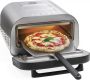 Professionele pizzaoven bakt in 2 minuten verwarmd tot 400 graden afneembare vuurvaste steen 32 cm 1700 W - Thumbnail 2