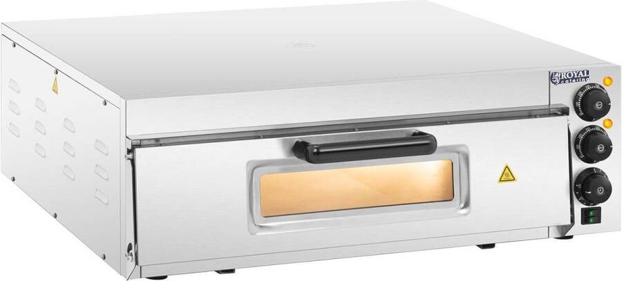 Professionele Pizzaoven voor 60 cm Pizza's Vrijstaand met Glazen Deur