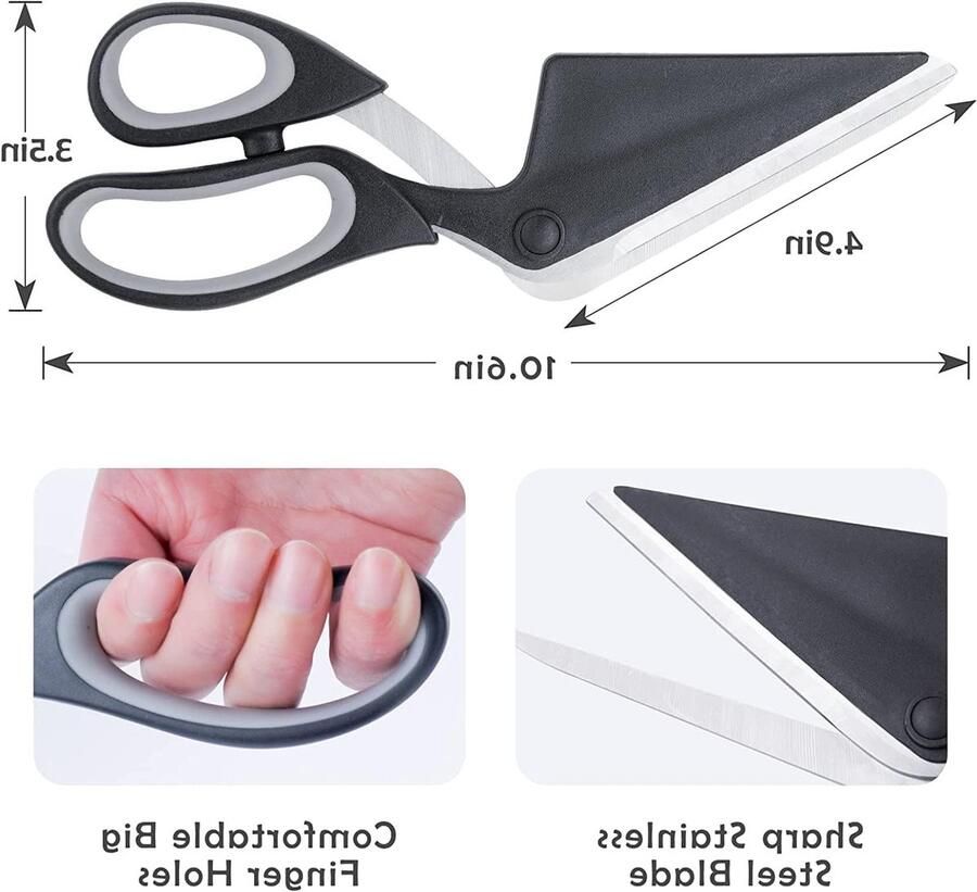 Professionele Pizzasnijder met Alifters en Snijmachine 27 cm voor Perfecte Pizza's Gemakkelijk Snijden en Serveren