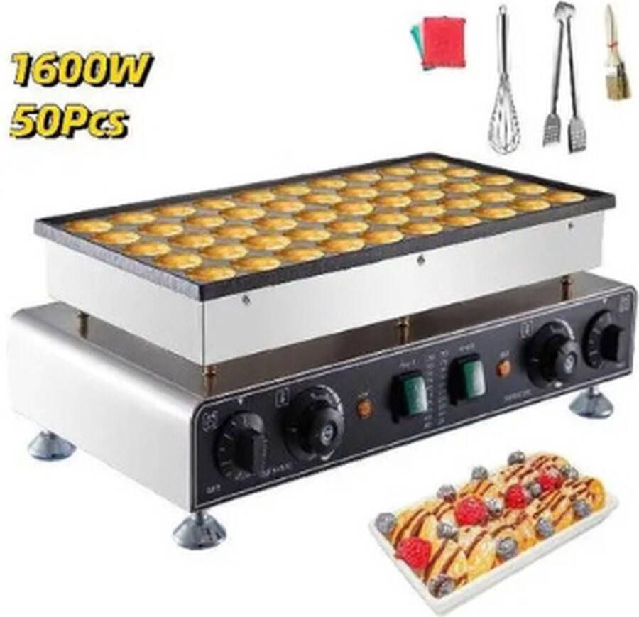 Professionele Poffertjespan Poffertjes Pan Poffertjes Wafel Bak Machine 1600W Wafelijzer Pannenkoeken