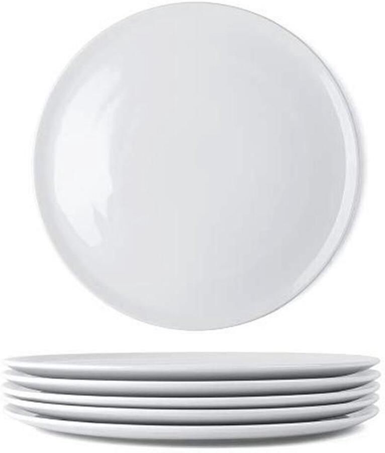 Professionele Porseleinen Pizzaborden Set 6 Stuks 31 5 cm