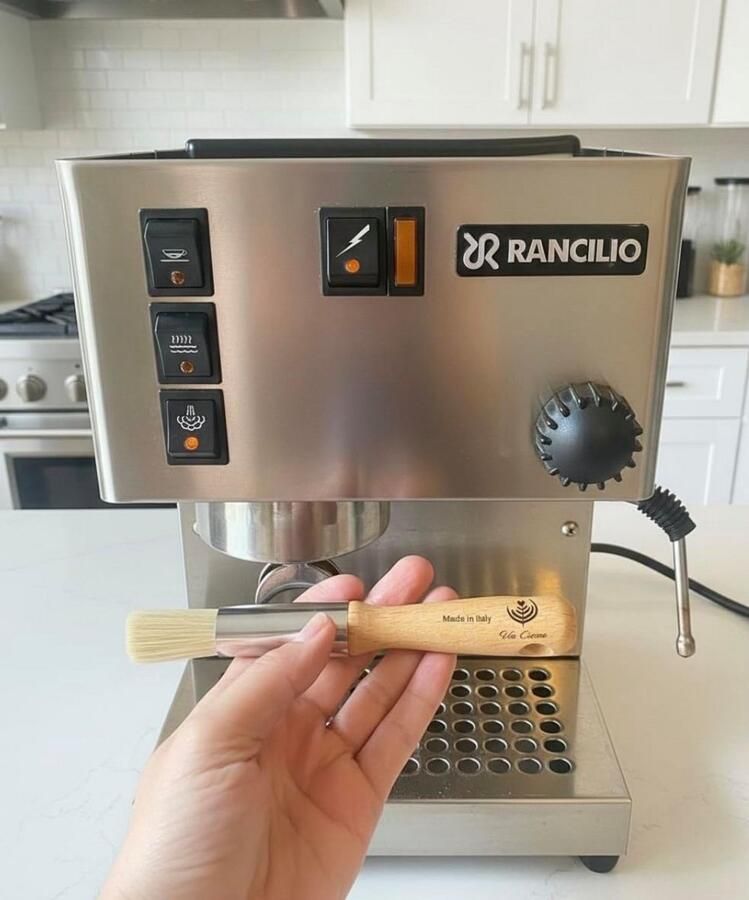 Professionele Reinigingsborstel voor Koffiemachine en Koffiemolen met Schep