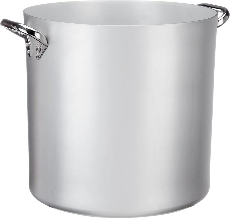 Professionele roestvrijstalen staande pan met twee handgrepen 46 5 l