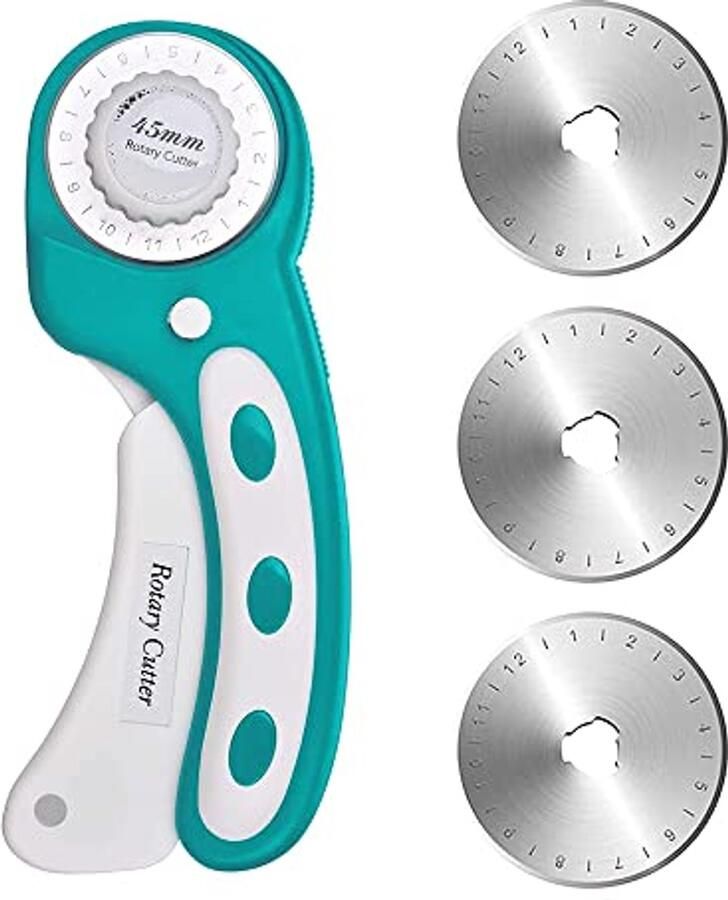 Professionele Rolsnijder met 45 mm Lemmet en 3 Reservemesjes