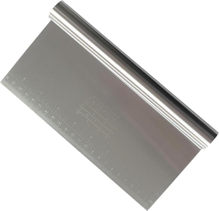 Professionele RVS Deegsnijder 22x12cm Met Metric Schaal voor Bakken Pizza Gebak en Aziatische Noodles