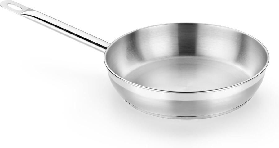 Professionele RVS Koekenpan 18 10 Roestvrij Staal met Drievoudige Diffusorbodem