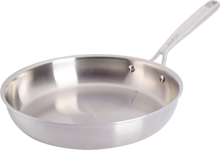 Professionele RVS Koekenpan 25 cm met Tri-ply Bodem