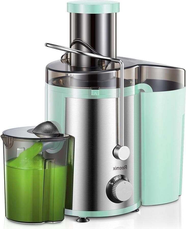 Professionele RVS Slowjuicer voor Fruit en Groenten met 3 Snelheden en 800 W Vermogen