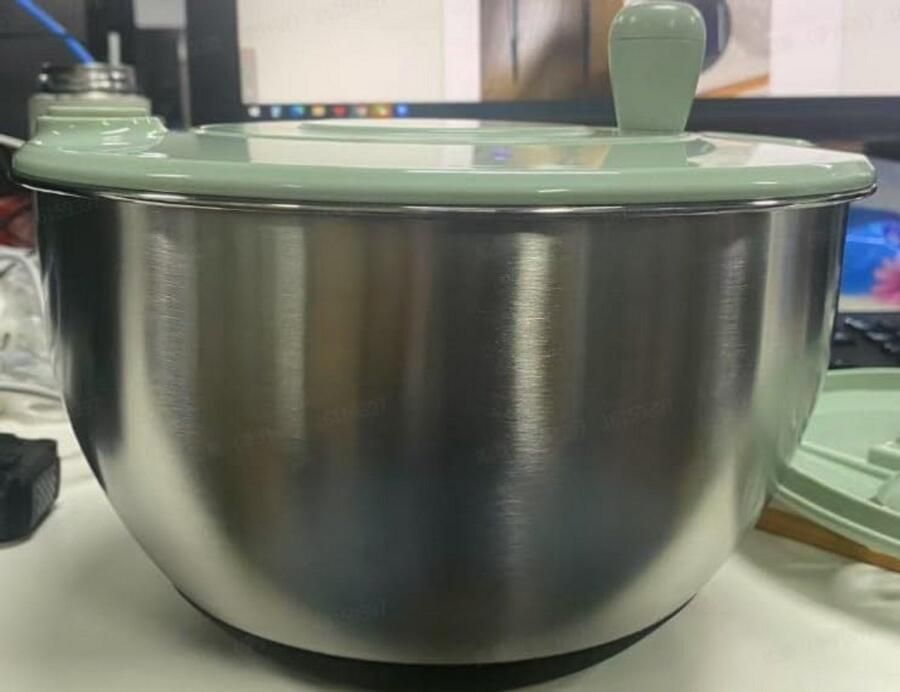 Professionele Saladecentrifuge RVS 5 Liter Droog Snel en Efficiënt Groente en Fruit