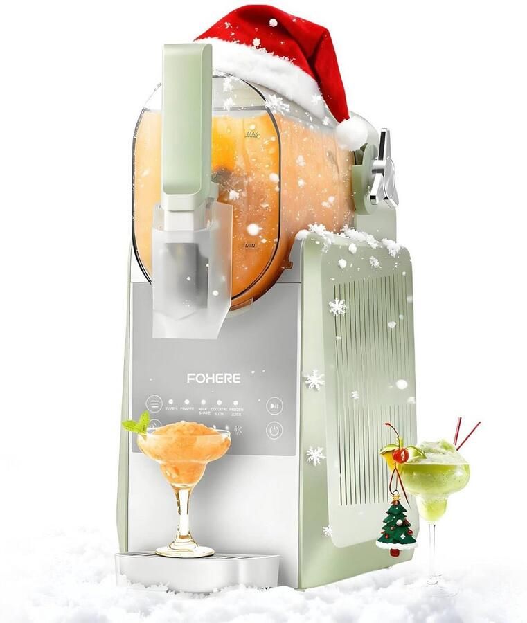 Professionele Slushmachine 2 6L met Zelfreiniging en 5 Programma's voor Thuisgebruik