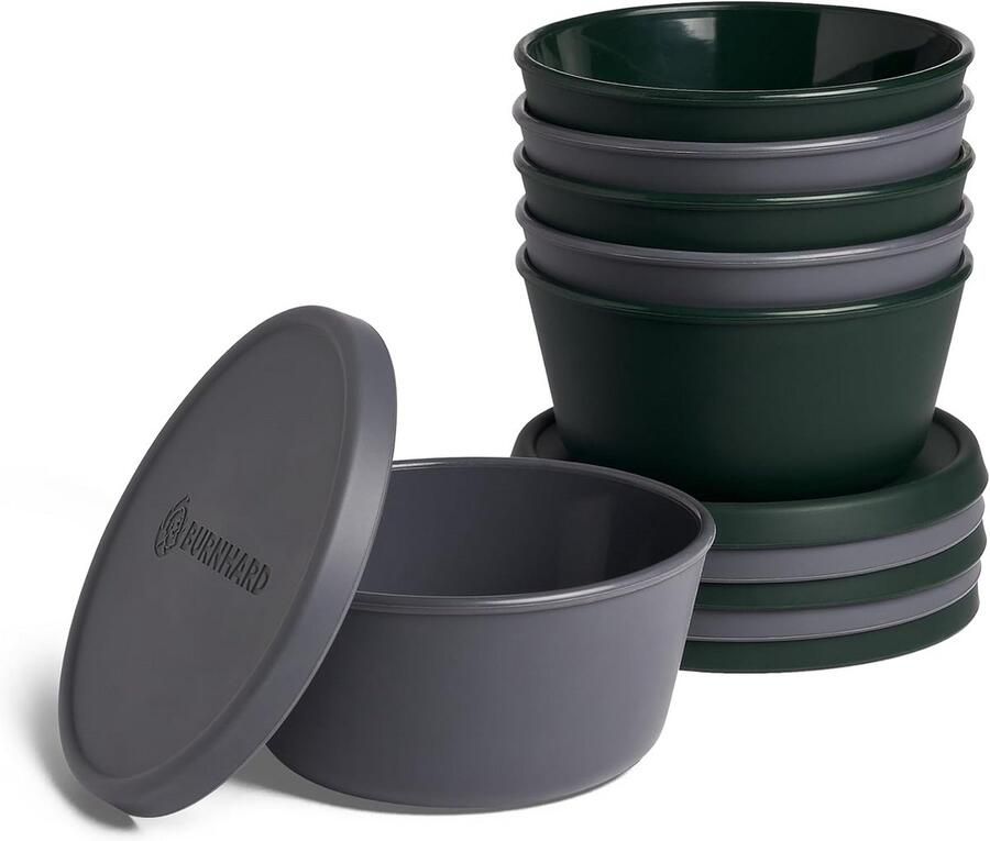 Professionele Stapelbare Siliconen Deegdozen voor Pizza (6 stuks) Geschikt voor Oven en Vriezer