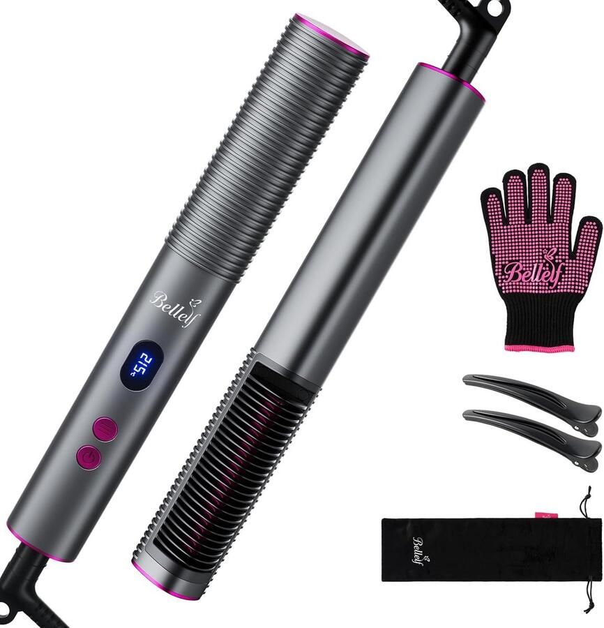 Professionele Stijlborstel met Snel Opwarmen en LED-Display