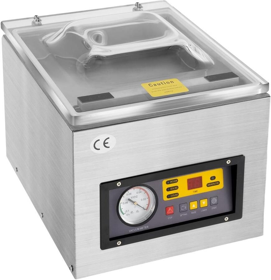 Professionele vacuümverpakingsmachine 5 liter voor droge en vochtige levensmiddelen automatische verzegeling