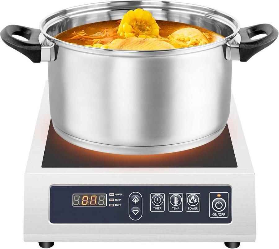 Professionele Vrijstaande Inductiekookplaat 3500W voor Grote Pannen