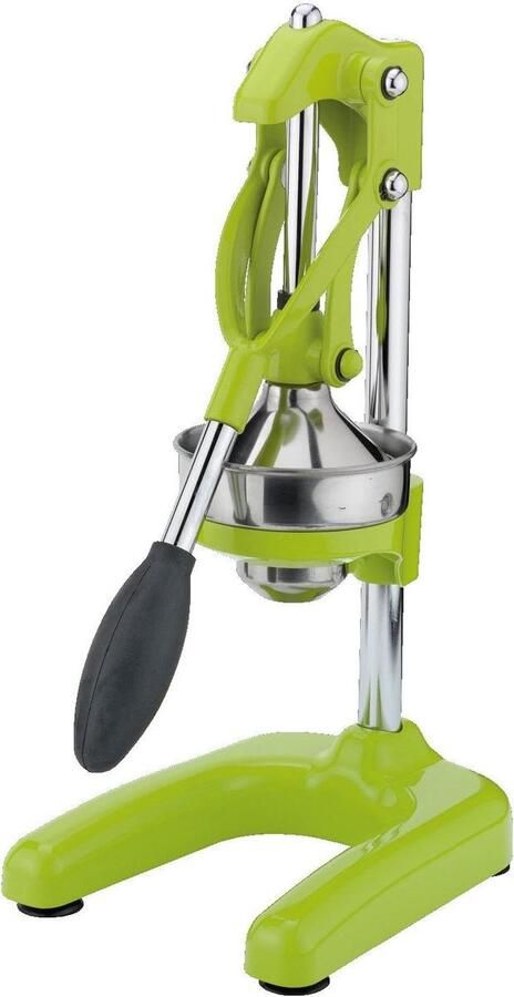 Professionele Vruchtenpers Citruspers Handpers Sap Persen Zwaar Metaal Design 18 x 22 x 43 cm Groen