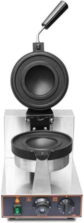 Professionele Wafelmaker Wafelijzer Grill Thuis Horeca Instelbare Temperatuur 54x25x32 cm Zilver