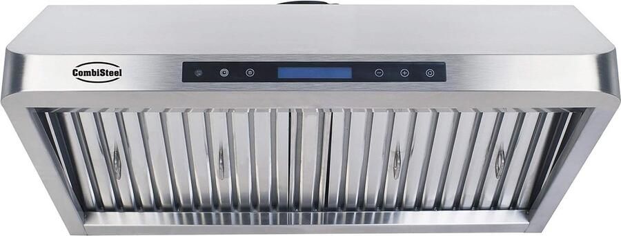 Professionele Wandkap RVS Afzuigkap voor Horeca 90 cm Breed