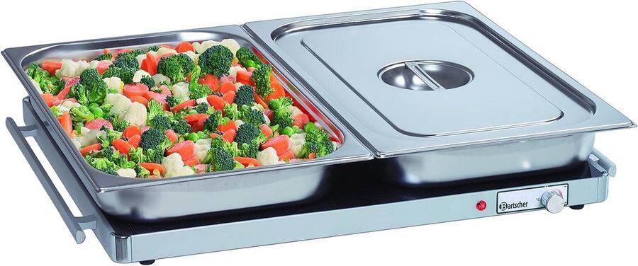 Professionele Warmhoudplaat GN 2 1 Hoge Kwaliteit Aluminium
