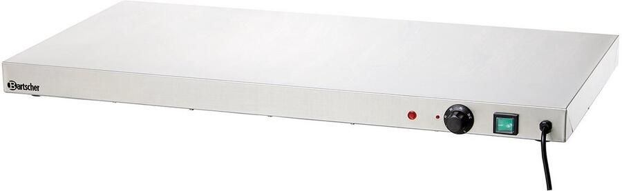 Professionele Warmhoudplaat RVS 900x450 mm Instelbaar tot 95°C
