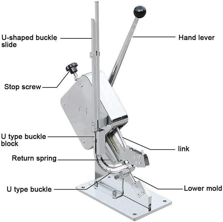 Professionele Worstafsluitmachine voor Handmatige Capping van Vleeswaren & Worsten (Inclusief 4000 Clips)