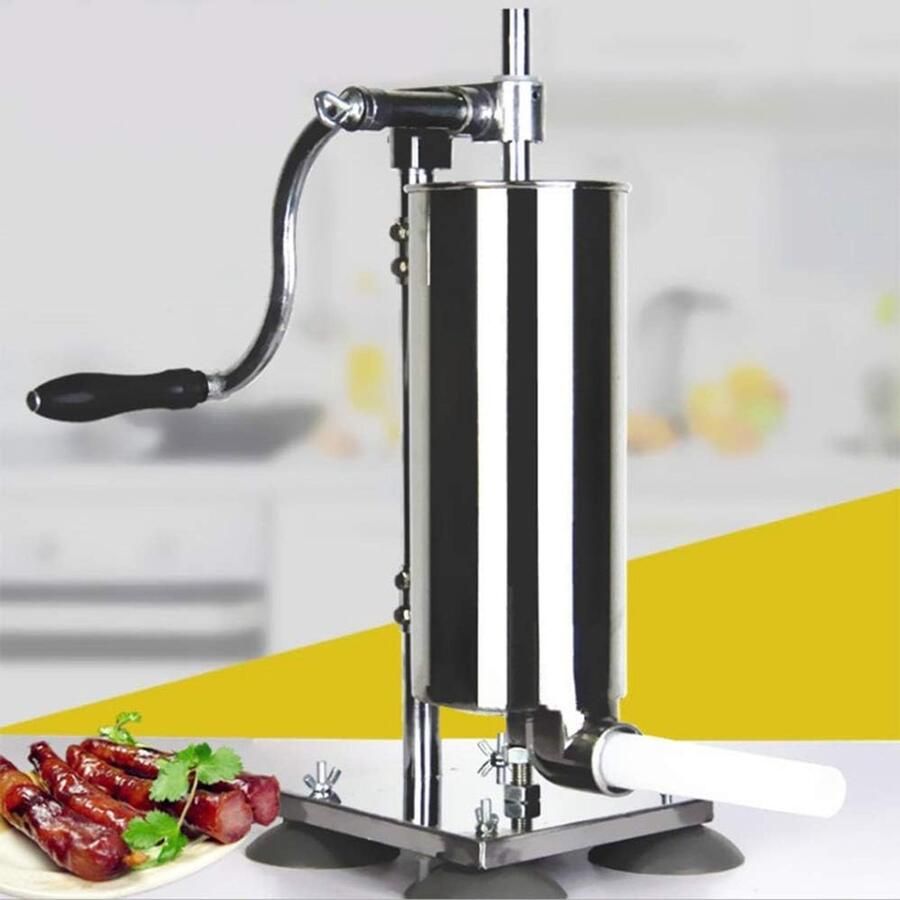 Verticale worstenmaker Handmatige worstmachine van roestvrij staal met tafelklem 4L capaciteit