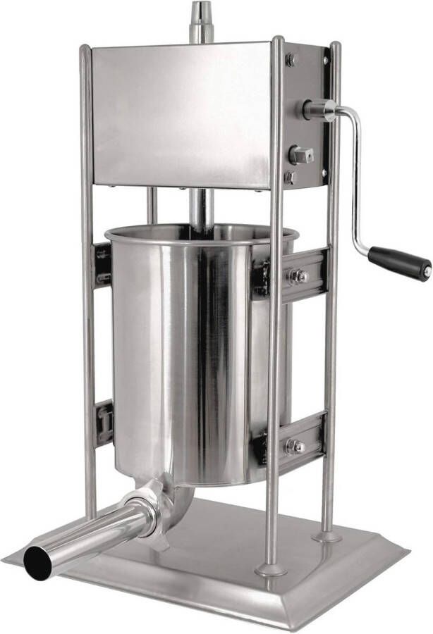 Professionele worstenpers voor het maken van worst met roestvrijstalen accessoires