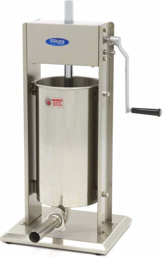 Professionele Worstenvuller 15 L met 4 Vulbuizen Ideaal voor Slagerijen