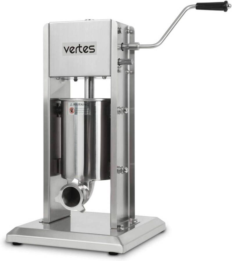 Professionele Worstvuller 3L van Roestvrij Staal – Met Handslinger en 2 Snelheden