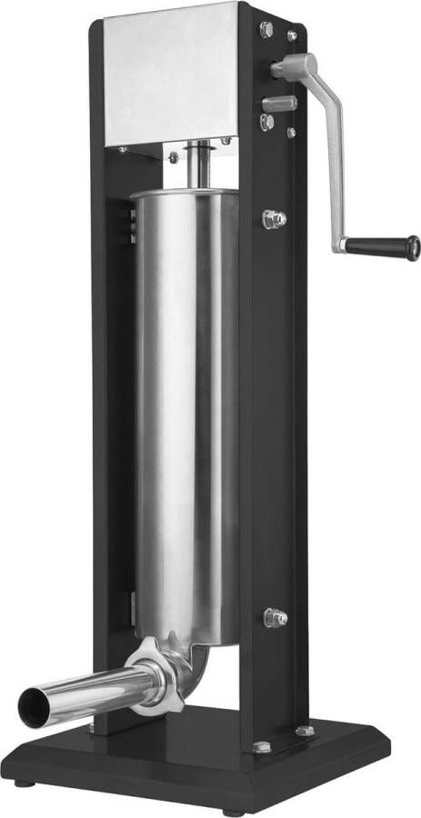 Professionele worstvulmachine van roestvrij staal met vulbuizen en 2 versnellingen