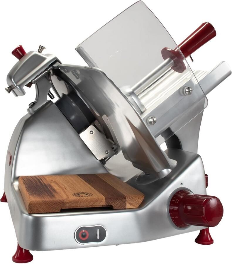 Professionele Zilveren Allessnijder met 250mm Mes en Vathouten Plank