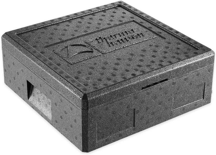Professionele Zwarte Thermobox voor Pizza met Deksel 12 5L
