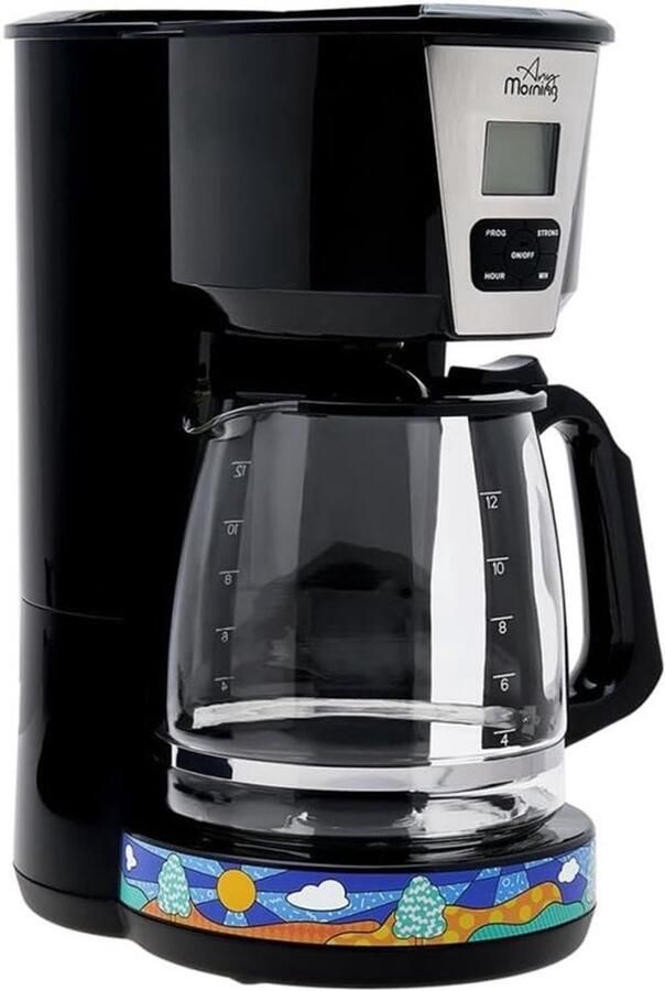 Programmeerbaar koffiezetapparaat 15 kopjes met anti-druppelfunctie en instelbare koffiesterkte