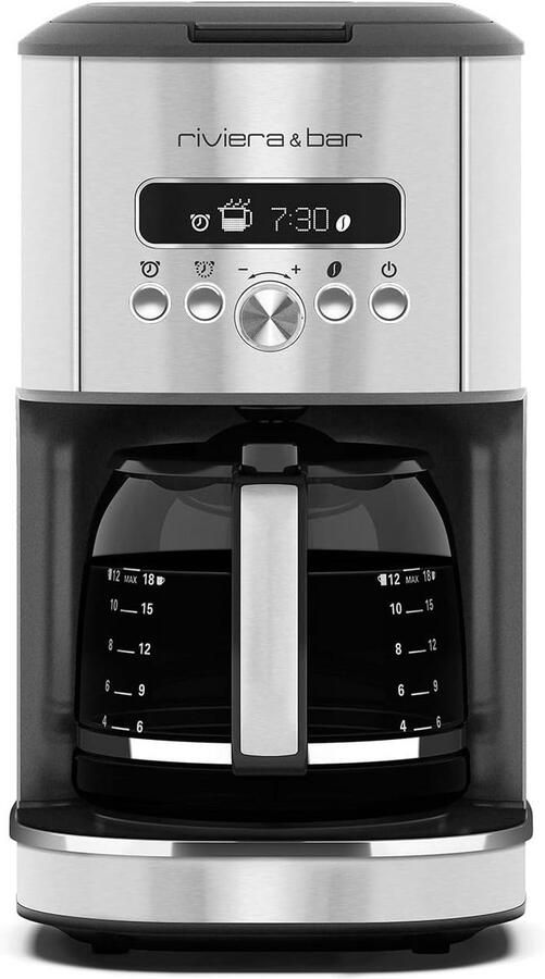 Programmeerbare Filterkoffiezetapparaat met RVS en Timer