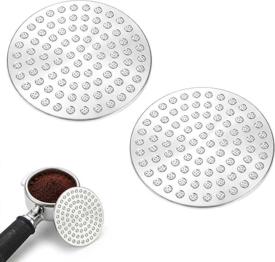 Puck Screen 53 mm van 304 roestvrij staal Perfect voor espresso zeefhouders en koffiezetaccessoires 2 stuks