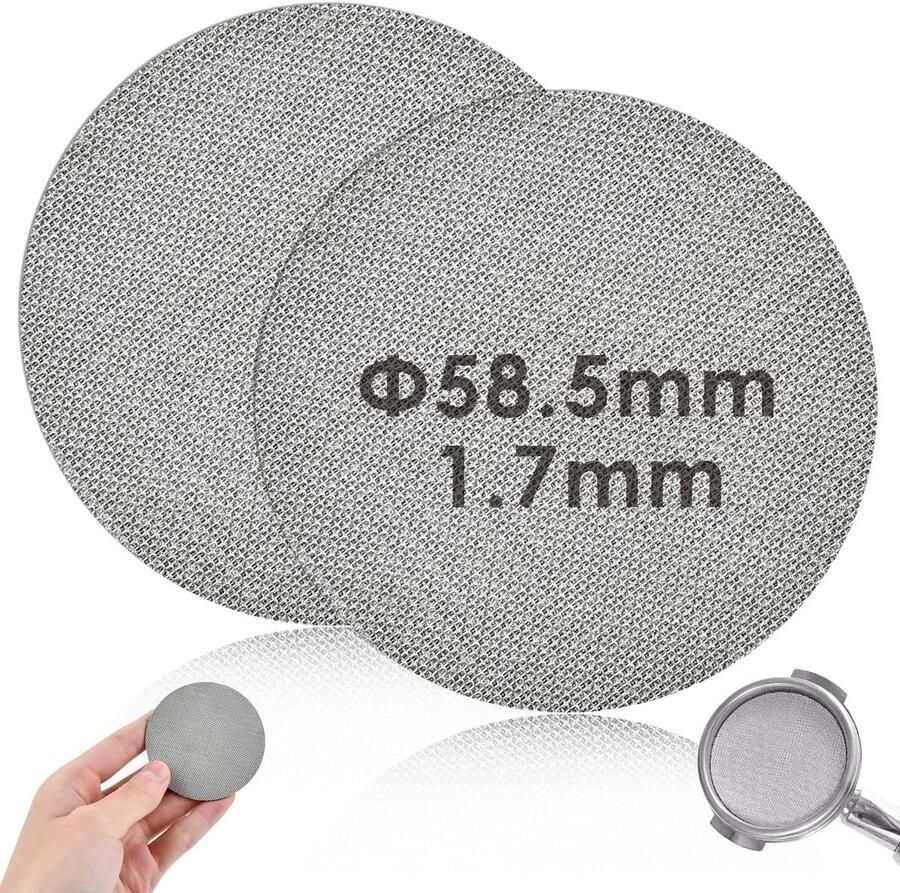 Puck Screen van 58mm van RVS voor Espresso Perfect voor Barista Koffiezetapparaat en Koffiezetaccessoires