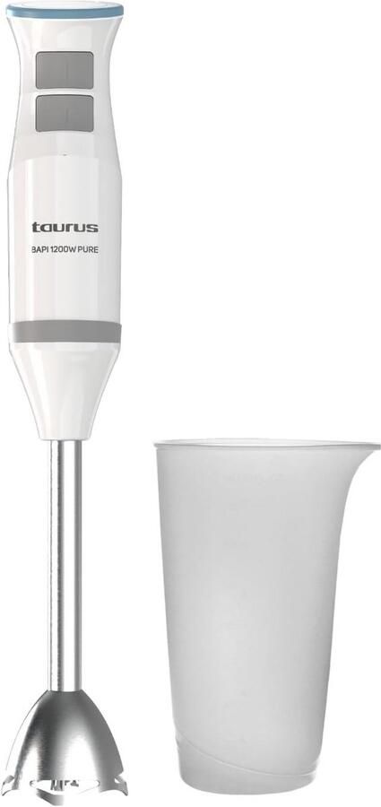 Pure Staafmixer 1200W met Vermogensregeling en Turbo Ergonomisch Design