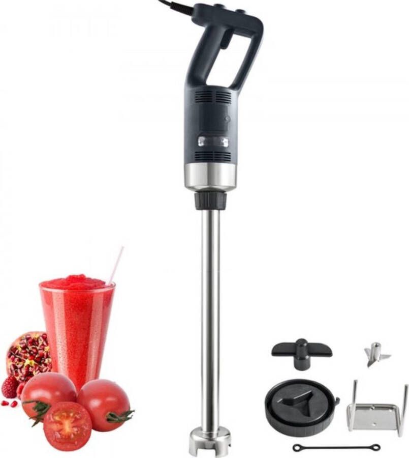 Puree Blender Elektrische staafmixer 500 W krachtige blender Instelbaar 4000-18000 tpm roestvrijstalen multifunctionele staafmixer 855 mm afneembare roerstaaf inclusief wandhaak en vervangende meskop