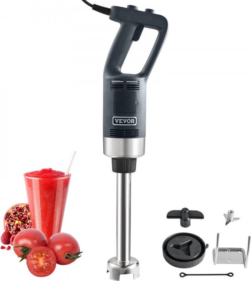 Puree Blender Elektrische staafmixer 750 W krachtige blender Verstelbare snelheden roestvrijstalen multifunctionele staafmixer 660 mm afneembare roerstaaf inclusief wandhaak en vervangende meskop